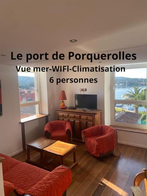 Ile De Porquerolles : T3 Climatise Vue Mer Екстериор снимка